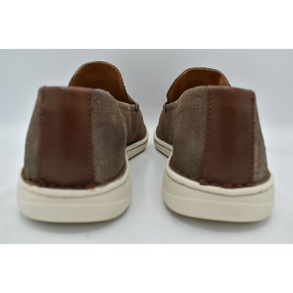 Born Mens Size 9 Thaton Taupe Brown Combo Nubuck Slip On Loafers Shoes - Picture 4 of 11